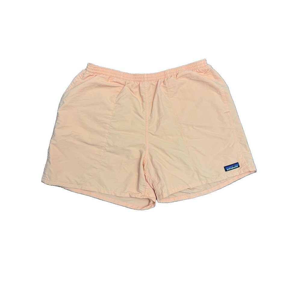 Patagonia Baggies Shorts Mens Large Peach Orange 5" Lined Swim Hiking Nylon